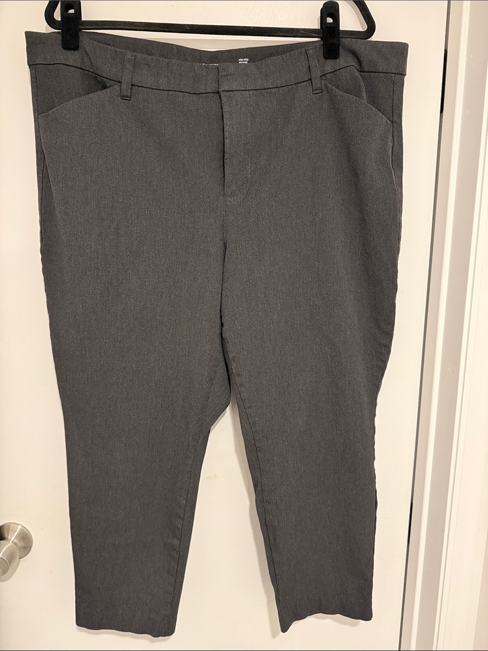 Old Navy High Rise Pixie Heather Charcoal Skinny Dress Pants
